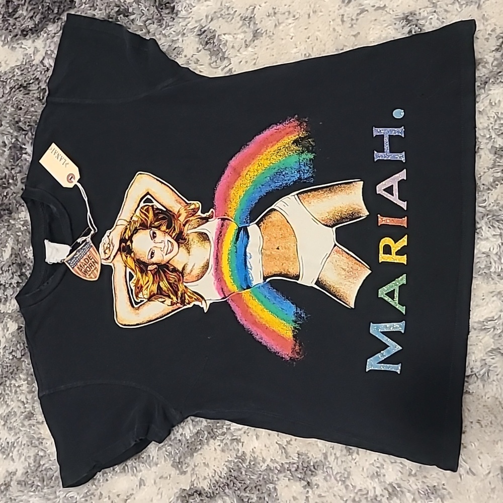Made worn vintage Mariah Carey tee XS